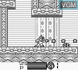 In-game screen of the game Mega Man - Dr. Wily's Revenge on Nintendo Game Boy