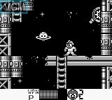 In-game screen of the game Mega Man IV on Nintendo Game Boy