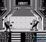 In-game screen of the game Metal Masters on Nintendo Game Boy