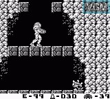 In-game screen of the game Metroid II - Return of Samus on Nintendo Game Boy