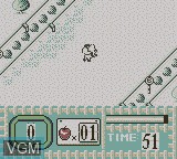 In-game screen of the game Midori no Makibao on Nintendo Game Boy