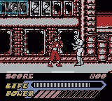 In-game screen of the game Mighty Morphin Power Rangers - The Movie on Nintendo Game Boy