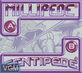 In-game screen of the game Arcade Classic No. 2 - Centipede / Millipede on Nintendo Game Boy