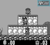 In-game screen of the game Momotarou Dengeki - Momotaro Thunderbolt on Nintendo Game Boy