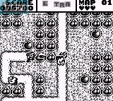 In-game screen of the game Mr. Do! on Nintendo Game Boy