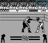 In-game screen of the game Muhammad Ali - Heavyweight Boxing on Nintendo Game Boy