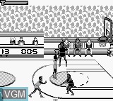 In-game screen of the game NBA Jam on Nintendo Game Boy