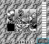 In-game screen of the game Franky, Joe & Dirk - On The Tiles on Nintendo Game Boy