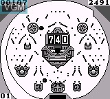 In-game screen of the game Onigashima Pachinko-Ten on Nintendo Game Boy