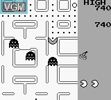 In-game screen of the game Pac-Man on Nintendo Game Boy
