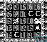 In-game screen of the game Panel Action Bingo on Nintendo Game Boy