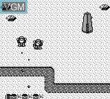 In-game screen of the game Rampart on Nintendo Game Boy