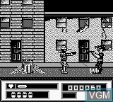 In-game screen of the game RoboCop Versus The Terminator on Nintendo Game Boy