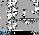 In-game screen of the game Simpsons, The - Bart & the Beanstalk on Nintendo Game Boy