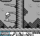 In-game screen of the game Schtroumpfs, Les - Autour du Monde on Nintendo Game Boy