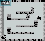 In-game screen of the game Snow Brothers Jr. on Nintendo Game Boy
