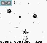 In-game screen of the game Solar Striker on Nintendo Game Boy