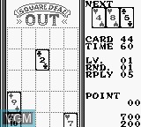 In-game screen of the game Square Deal on Nintendo Game Boy