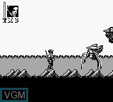 In-game screen of the game Super Star Wars - Return of the Jedi on Nintendo Game Boy