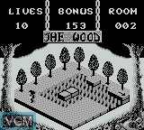 In-game screen of the game Adventures of Pinocchio, The on Nintendo Game Boy