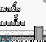 In-game screen of the game Super Mario Land 2 - 6 Golden Coins on Nintendo Game Boy