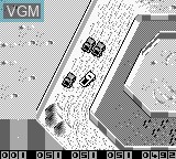 In-game screen of the game Super Off Road on Nintendo Game Boy
