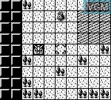 In-game screen of the game Super Robot Taisen on Nintendo Game Boy