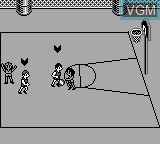 In-game screen of the game Super Street Basketball on Nintendo Game Boy