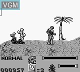 In-game screen of the game Swamp Thing on Nintendo Game Boy