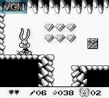 In-game screen of the game Tiny Toon Adventures - Babs' Big Break on Nintendo Game Boy