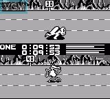 In-game screen of the game Alien Olympics on Nintendo Game Boy