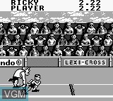In-game screen of the game Track Meet on Nintendo Game Boy
