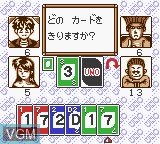 In-game screen of the game Uno 2 - Small World on Nintendo Game Boy