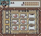 In-game screen of the game Vegas Stakes on Nintendo Game Boy