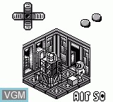 In-game screen of the game Altered Space - A 3-D Alien Adventure on Nintendo Game Boy