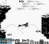In-game screen of the game Waterworld on Nintendo Game Boy