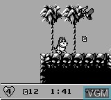 In-game screen of the game We're Back! on Nintendo Game Boy