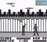 In-game screen of the game Amazing Spider-Man, The on Nintendo Game Boy