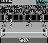 In-game screen of the game WWF Raw on Nintendo Game Boy