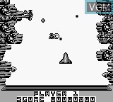 In-game screen of the game Xenon 2 - Megablast on Nintendo Game Boy