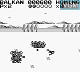 In-game screen of the game Zoids Densetsu on Nintendo Game Boy