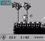 In-game screen of the game Bamse on Nintendo Game Boy