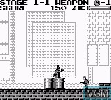 In-game screen of the game Batman on Nintendo Game Boy
