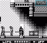 In-game screen of the game Batman - The Animated Series on Nintendo Game Boy