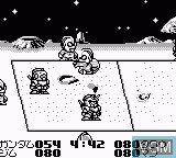 In-game screen of the game Battle Dodge Ball on Nintendo Game Boy