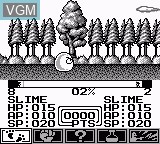 In-game screen of the game Battle of Kingdom on Nintendo Game Boy
