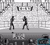In-game screen of the game Best of the Best - Championship Karate on Nintendo Game Boy