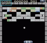In-game screen of the game Block Kuzushi GB on Nintendo Game Boy