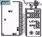 In-game screen of the game Bomb Disposer on Nintendo Game Boy