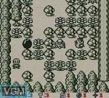In-game screen of the game Bomberman GB 3 on Nintendo Game Boy